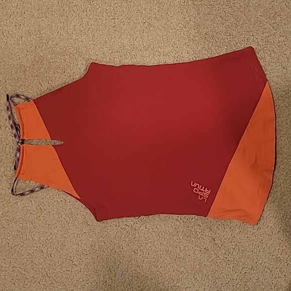 LA SPORTIVA Tank. 100% Organic Cotton. Size Small. Orange Pink - Picture 4 of 6